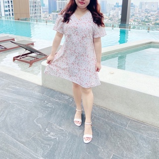 Nina dress||เดรสไซส์ใหญ่||พลัสไซส์||เดรสสาวอวบ||ชุดสาวอวบ||plussize||เสื้อผ้าสาวอวบ