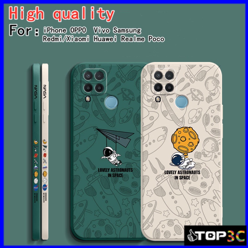 เคส Realme narzo 20 pro 7i / C17 / 8i / C11 / 8 5g / 8 pro / 5 / 5i / 5s / C11 2021 / C3 / 6 PRO / 6i / C12 / C25 / C20 / C21 / XT / Realme 7 5G / 7 PRO / Narzo 30A Space Nasa เคสมือถือคู่รัก เคสโทรศัพท์ TKR