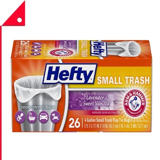 Hefty : HFTE21034* ถุงขยะ Small Trash, Garbage Bags 4 Gallon, 26 Count