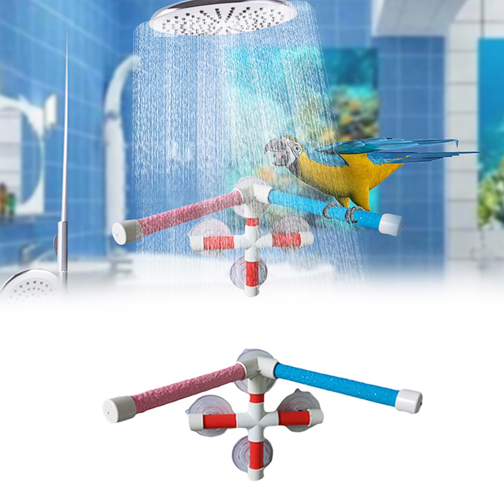 High Quality Parrot Bath Shower Standing Platform Rack Parrot Climbing ...