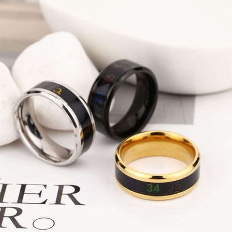 [เครื่องประดับ] แหวนสแตนเลสแฟชั่นสําหรับผู้หญิงและผู้ชาย [เพื่อนเพื่อน]