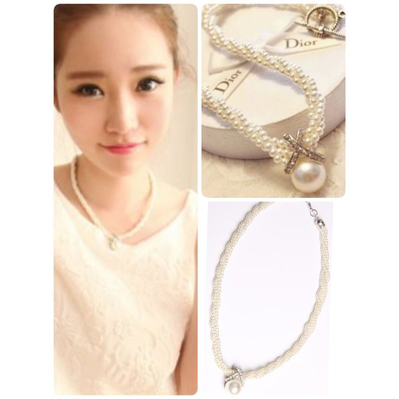 พร้อมส่ง สร้อยมุกสานสวยๆ ถูกที่สุดในแอฟ