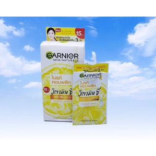 ⚡FLASH SALE⚡♡พร้อมส่ง Garnier Skin Naturals Bright Complete Vitamin C Serum Cream (6Packs in a box)