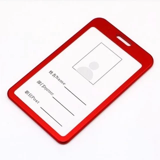 กรอบโลหะใส่บัตร แนวตั้ง สวย เบา ทนทาน มี 5 สีให้เลือก