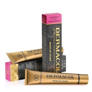 รองพื้น dermacol เดอมาคอล  รองพื้น ปกปิดขั้นเทพ ขนาด 30 g รองพื้นเกาหลี รองพื้นปิดรอยสัก กันน้ำ กันแดด spf30+++