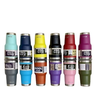 แก้วน้ำ Xkool 30Oz สีพื้นเก็บอุณหภูมิความเย็น,ร้อน สีพื้นแบบหนา แก้วเป็นสแตนเลส 304ไม่มีไอน้ำ