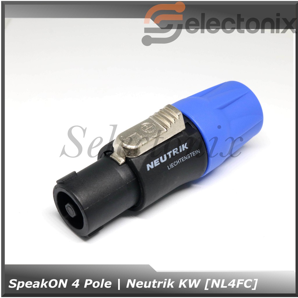 ขั้วต่อเสียง SpeakON 4 Pole | Neutrik [NL4FC] - มาตรฐาน