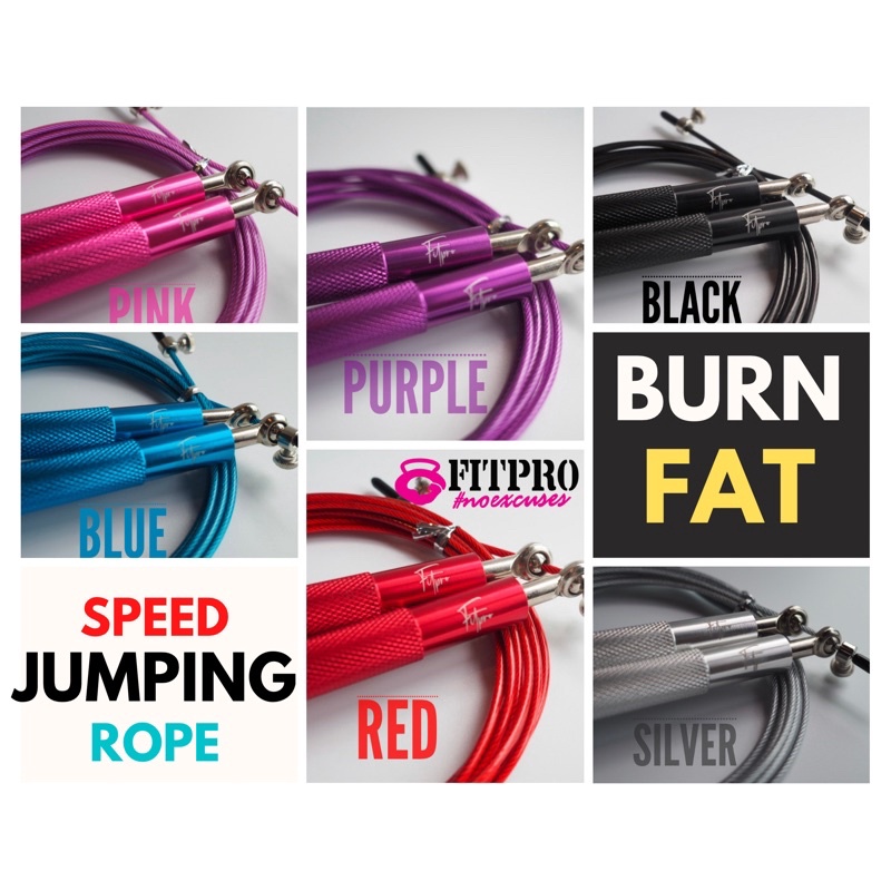 เชือกกระโดดความเร็วสูง Kipping Rope  Fitpro Speed Jump Rope  สายปรับความยาวได้