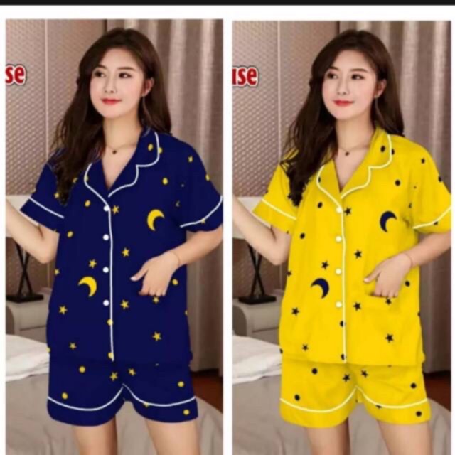 Joker.store123 ชุดนอนผู้ใหญ่ ชุดนอน Moon Star HP