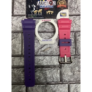 Bnb CUSTOM GA2100 TMJ PUTIH PINK PURPLE + BUCKLE JAPAN + บาร์สปริง 2 ชิ้น สําหรับ GSHOCK