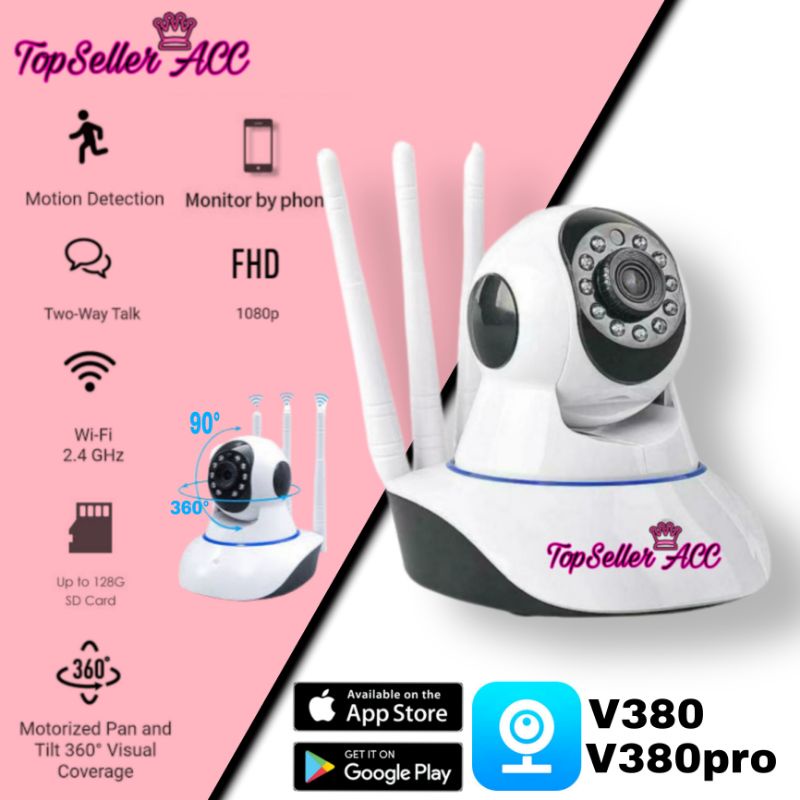 กล้อง IP V380 กล้อง WIFI ไร้สาย SMART BABY CAM กล้องวงจรปิด WIFI V380Pro