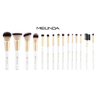 แปรงแต่งหน้าด้ามขาว เมลินดา Meilinda Miracle Brush มีให้เลือก MD-4117