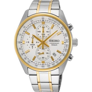 นาฬิกาข้อมือผู้ชาย Seiko SSB380P1 Chronograph Mens Quartz Watch Two Tone