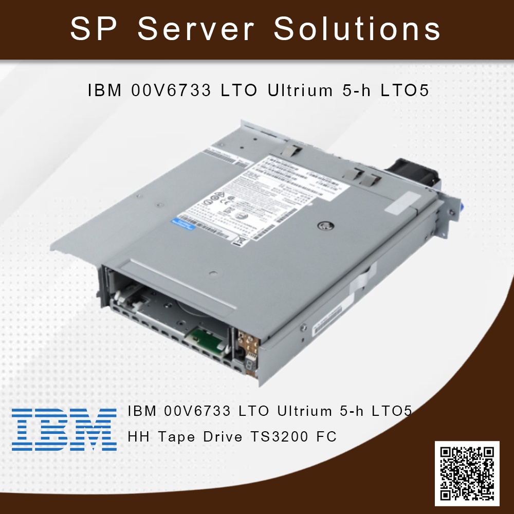 IBM 00V6733 LTO Ultrium 5-h LTO5 HH Tape Drive TS3200 FC Line ID @372sdhnp