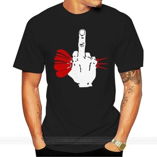 [S-5XL] เสื้อยืดผ้าฝ้าย 100% พิมพ์ลาย darts middle finger สําหรับผู้ชาย และผู้หญิง