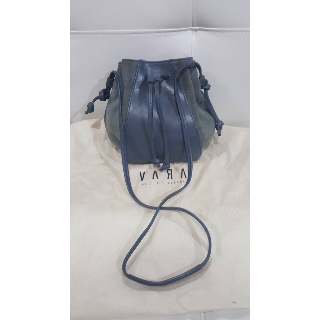 กระเป๋า VARA Brand - Muffin Blue Whale (Blue) – mini crossbody bucket bag