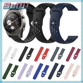 22mm Universal Silicone Replacement Wristbands Watch Band For Huami Stratos Huawei Watch GT