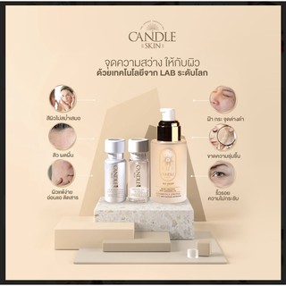 Candle Skin 1 ชุด 3 ชิ้น ( So Deep ขนาด 60 ml. 1 ขวด , HYA ขนาด 15 ml. 1 ขวด , Luigi ขนาด 15 ml .1 ขวด ) ชุดสุดคุ้ม