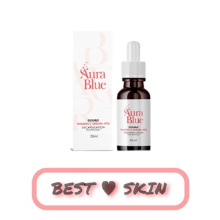 Aura Blue Double Vitamin C Serum+HYA ออร่าบลู เซรั่มดับเบิ้ล วิตามินซี+ไฮยา [30 ml.]
