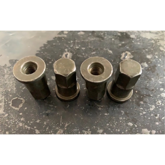 HIJAU EX5 / RXZ / Y125Z / Y110 Y100 WAVE125 W125 M7 / M8 (SHORT) HEAD NUT LONG GREEN (PRICE สําหรับ 
