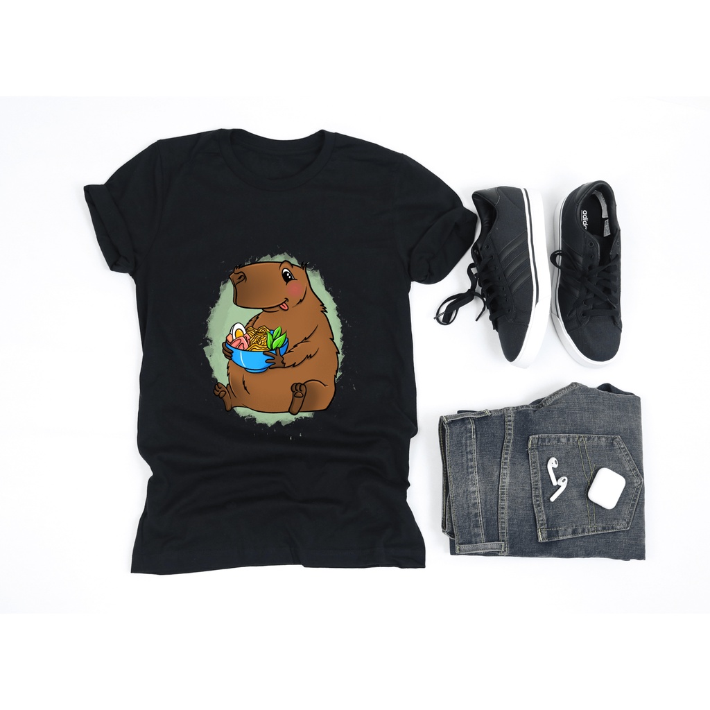 Capybara Eating Ramen Tshirt Ramen Noodles TShirt