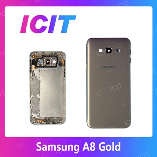 Samsung A8 2015/A8/A800 อะไหล่บอดี้ เคสกลางพร้อมฝาหลัง Body For samsung a8 2015/a8/a800 อะไหล่มือถือ ICIT 2020