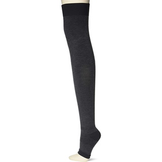 Direct from Japan [GUNZE] Compression Above-Knee RIZAP Good-Night Toeless Heeled Womens Slim Cute Charcoal