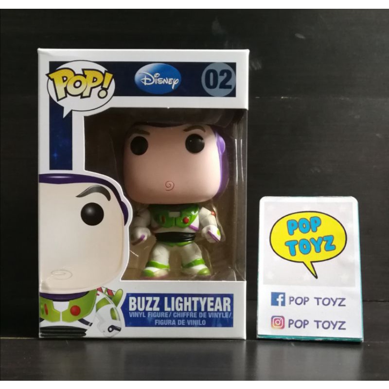 FUNKO POP Buzz Lightyear 02 Disney Toy Story ของแท้งานเก่าเลิกผลิตหายากมาก แถมกล่องใส Buzz Lightyear figure Disney Pixar