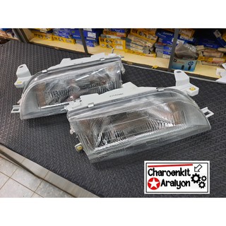 DEPO ดวงไฟหน้า TOYOTA โตโยต้า COROLLA โคโรล่า AE100-101-102 สามห่วง ปี 1992-1995 L/R ชิ้นละ