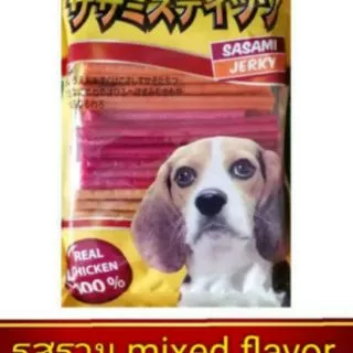 ขนมสุนัข ขนมหมา Sasami jerky by Bankadok 500G