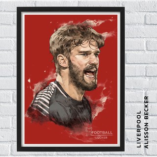 โปสเตอร์ Alisson Becker - อลิสซอน เบคเกอร์ l Liverpool