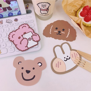 ที่รองแก้ว ซิลิโคน ลายน่ารักมาก สินค้าพร้อมส่งจากประเทศไทย ถูกมาก!!!!!