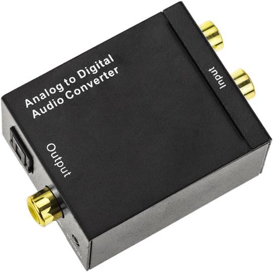 GC0068 Analog To Digital Audio Converter L/R RCA Coaxial Optical Toslink SPDIF output converter อะแดปเตอร์สำหรับทีวี