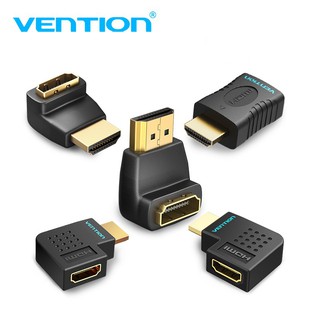 Vention อะแดปเตอร์เชื่อมต่อ HDMI ตัวผู้ เป็นตัวเมีย มุมขวา 90 องศา และ 270 องศา 4K 3D 1080P HDMI Extender AIM AIP AIQ AIO AIN