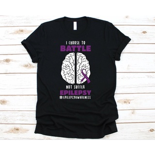 เสื้อยืด พิมพ์ลาย I Choose To Battle Not Suffer Epilepsy สําหรับผู้ชาย