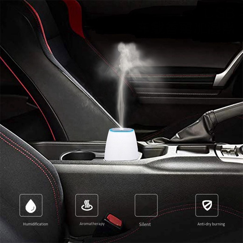 Mini Car Humidifier Diffuser, Portable Ultrasonic USB Air Essential Oil ...