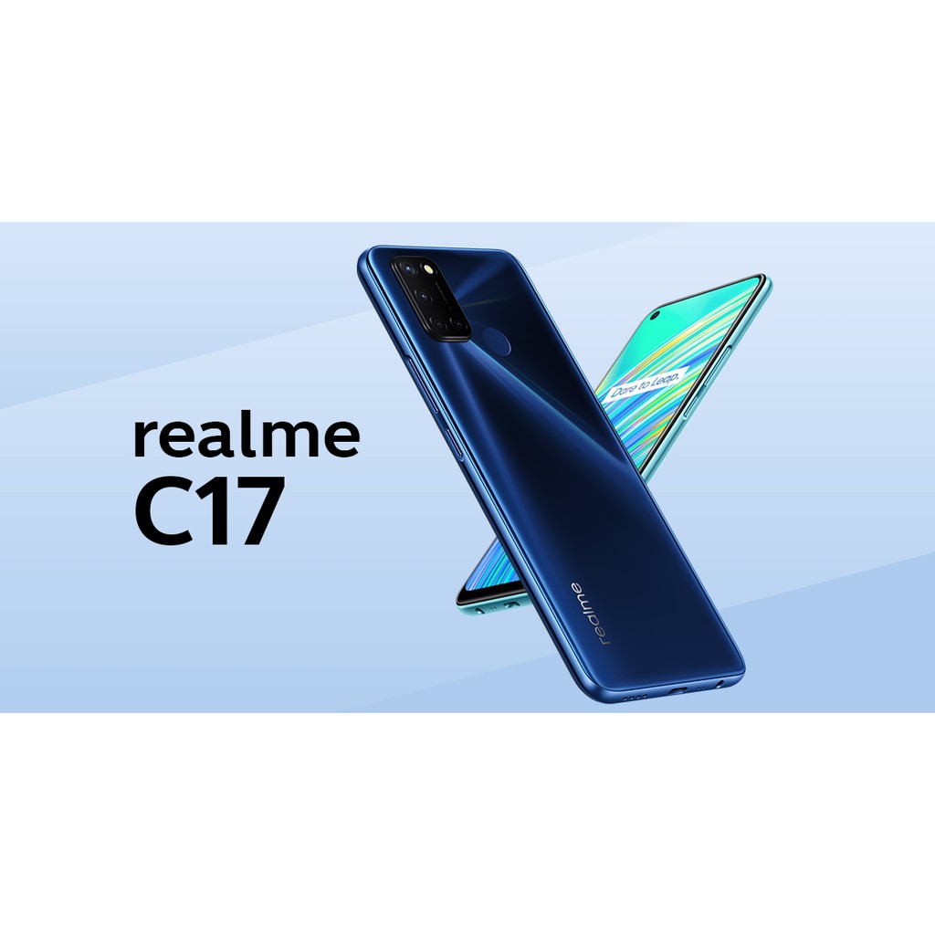 Realme C17 แรม 4 รอม 64 GB ประกันศูนย์ 1ปี แถมฟรีซิมเน็ตสมัครเน็ตไม่ลดสปีด+ฟิล์มกระจก+เคส