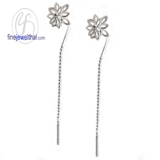 ต่างหูดอกไม้-ต่างหูเงิน-เงินแท้ 925-ออกแบบพิเศษ-Silver-Design-Earring-finejewelthai - E10750000-2