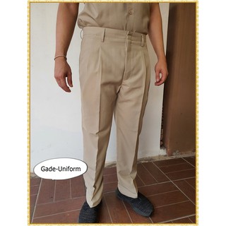 กางเกงสีกากี กางเกงข้าราชการ มีทุกไซส์ เกด-ยูนิฟอร์ม Gade-uniform