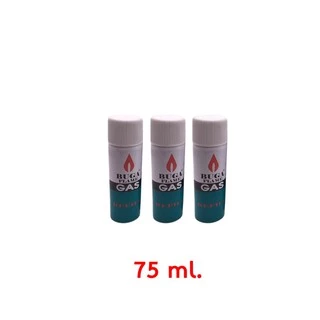 Buga Flame Gas Refill แก๊สกระป๋องแพ็ค3กระป๋อง สำหรับเติม ไฟแช็คและปืนจุดเตาแก๊ส