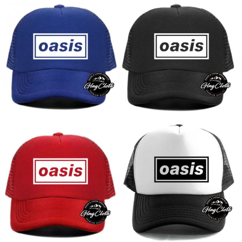 หมวก Oasis - หมวก Oasis Band Trucker