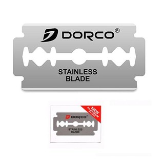 โปรโมชั่น (1ใบ) Dorco Stainless Blade ใบมีดโกน ตราดรอโก้ ใบมีด 2คม ผลิตจากสแตนเลส อย่างดี