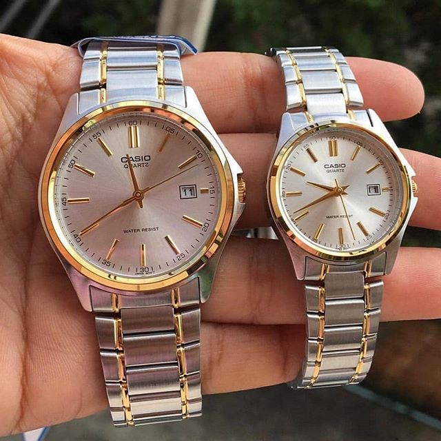 แท้ 100%  Casio Man/Lady นาฬิกาคู่ LTP-1183 MTP-1183 MTP-1239D MTP-1239 MTP-1183A (กล่องดำ) ดูดีประกันศูนย์​ 1 ปี