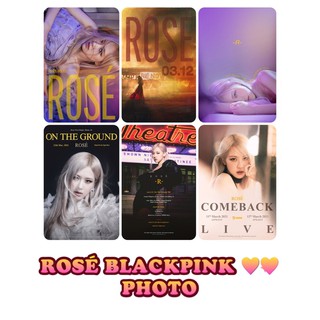 ROSÉ BLACKPINK 🖤💖 ON THE GROUND SOLO DEBUT PHOTO โรเซ่ โซโล่ เดบิวซ์ รูป 5.5x8.5 cm.