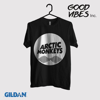 เสื้อยืด คอกลม พิมพ์ลายโลโก้ Arctic Monkeys