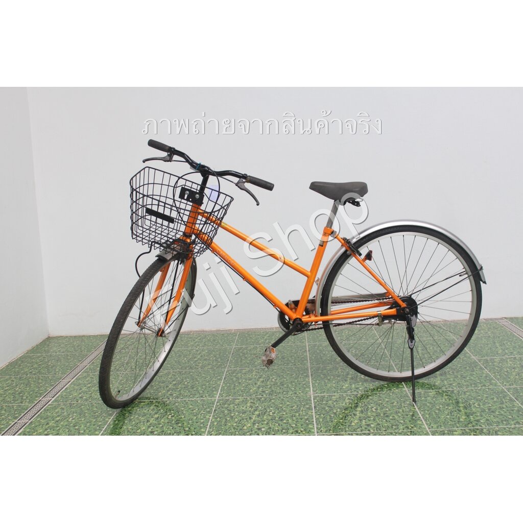 จักรยานแม่บ้านญี่ปุ่น - ล้อ 27 นิ้ว - ไม่มีเกียร์ - สีเหลือง [จักรยานมือสอง]