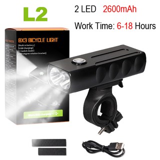 ไฟติดจักรยาน ไฟหน้าจักรยาน BX2 Bicycle Light LED L2