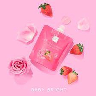 Baby Bright C &amp; E Rose Strawberry Body Peeling Gel เบบี้ไบร์ท เจลขัดผิวใส สูตร C&amp;E กุหลาบสตรอเบอร์รี่ 200 มล.