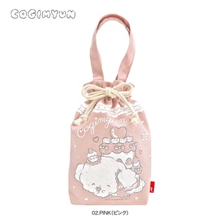 กระเป๋าใบเล็กจากแบรนด์ ROOTOTE Japan รุ่น baby roo x Cogimyun สีชมพูน้ำตาล ขนาด 20 x 24.5 x 7 ซม.