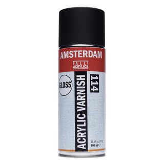 (KTS)สเปรย์เคลือบสีอะครีลิคแบบเงา Acrylic Varnish Spray Amsterdam 114 GLOSS 400ml.